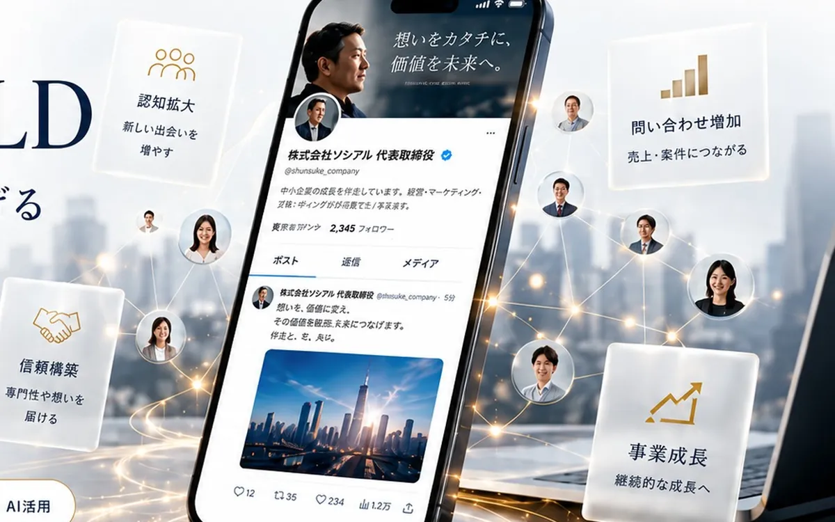 X発信支援のイメージ
